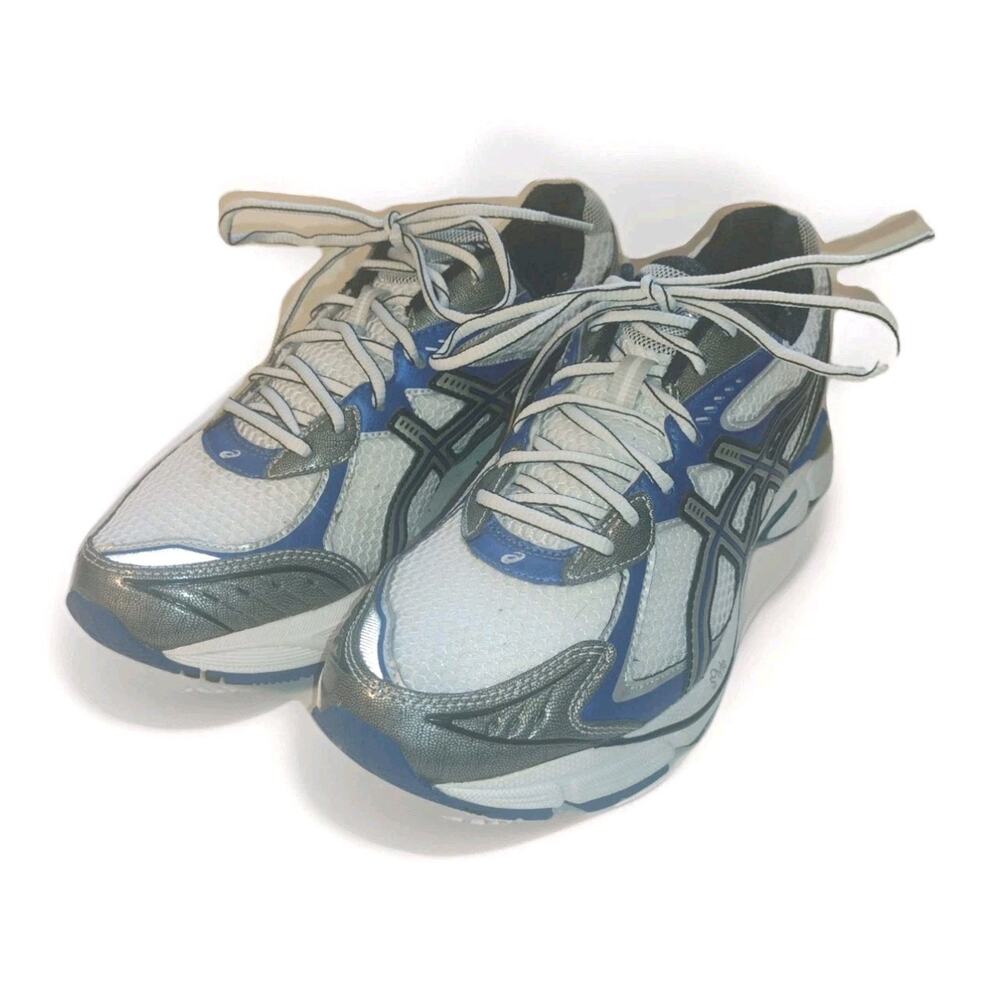 Asics Men's Running Shoes in White, Blue, Gray